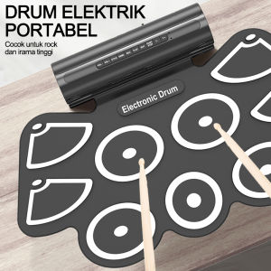 Set USB Drum Elektronik/Drum Digital Elektronik Portabel /set drum elektrik silikon/drum elektronik lipat