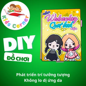Wednesdays Black House In Quiet Book đồ chơi cắt dán thủ công cho bé