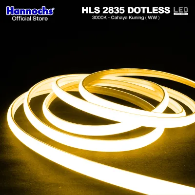 Hannochs Lampu Strip LED HLS 2835 Dotless 240L 12W 10MM IP65 AC 220V (100M)