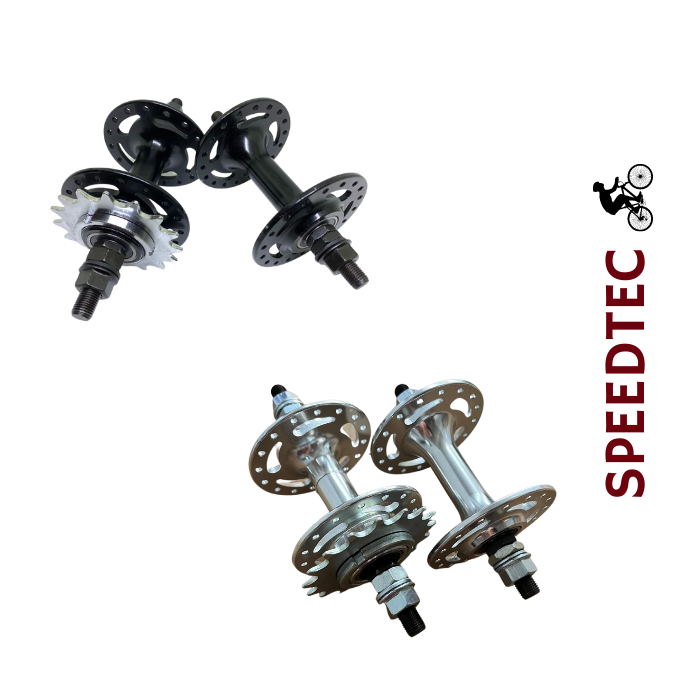 Bicycle Hub Front Rear 32 holes Black and Red Sealed Bearing for