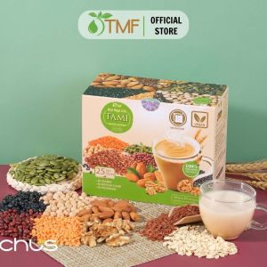 Bột ngũ cốc Tami không đường nảy mầm thuần chay 450g 25 gói- TÂM MINH FOODS
