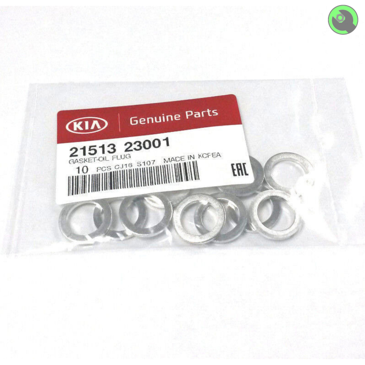 10 pcs 21513-23001 Kia / Hyundai Drain Plug Crush Washer Gasket | For ...