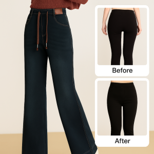 Denim Wide Leg Pants