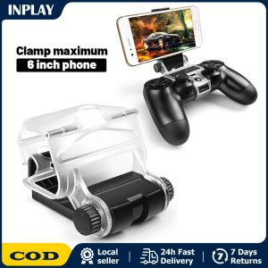 PS4 Controller Mobile Smart Phone Clip Foldable Mount Holder for Sony PlayStation 4 Controller Replacement Adjustable for Android Mobile Phone Smart Clip Clamp Holder for Sony PS4 Game Controller