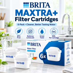BRAIT Maxtra+ 6-Pack Water Filter Cartridges with 100g Filter Refill - Durable High-Quality Home Appliance Accessory