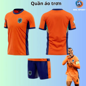 (Vải thun mè) Áo bóng đá đội tuyển Hà lan cam sân nhà 2024/2025 áo bóng đá in tên số theo yêu cầu ĐHL SPORT