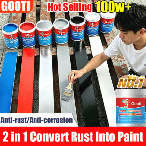 🔥Grinding-free Rust-free🔥German 1kg Rust Converter for Metal Convert Rust into Paint to Prevent Rusting and Mold Growth of Roof Iron Doors and Windows Metallic Rust Converter Protective Layer Rust Remover