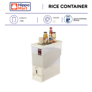 Japan Rice Container | Japan Design | 15L | Rice Storage | Kitchen Storage | Food Container