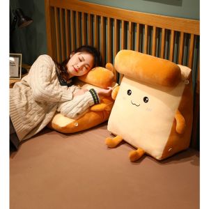 Toast Bread Cute Doll Multifunctional Adjustable Pillow Triangle Pillow Waist Pillow Sofa Pillow