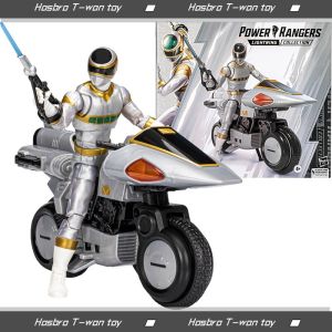 【Authentic Authorization】Hasbro Power Rangers Lightning Collection In Space Silver Ranger Figure with Accessories Vehicle 6 Inch(15Cm)Collectible Model bandai action figure