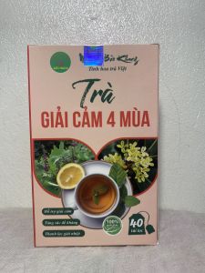 Trà giải cảm 4 mùa Bảo Khang hộp 40 gói trà túi lọc giải cảm cảm cúm cảm đau họng tăng đề kháng