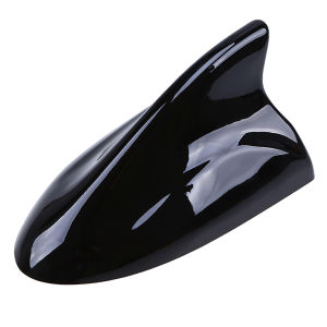 Car Shark Fin Satellite Radio High Performance Roof Aeria Antenna FM/AM Decorate sedan hatchback SUV MPV Car Styling (Black)