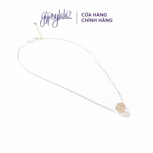 Mặt Dây Chuyền Đá Đào Hoa Bọc Bạc Thiên Nhiên SP005637 Gypsy.lala
