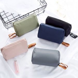 INQUIRYSTORE60IN4 Màu trơn Đựng son môi Túi Sò Ốc Túi đựng mỹ phẩm du lịch Túi trang điểm nhỏ Túi xách mini Đựng đồ nữ