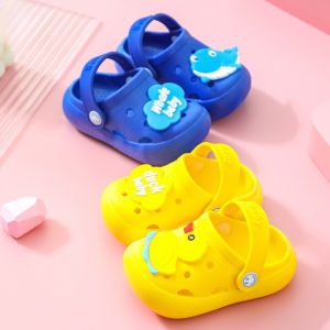 Ages 1-9 Childrens Casual Slippers Breathable Clogs Non-Slip Sandals Cartoon Closed-Toe Sandals Fast Shipping