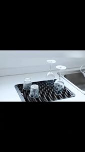 【Local Inventory】Silicone Drainage Mat Dish Drying Mat Bar Insulation Mat Kitchen Silicone Pot Mat Sink Rak Pinggan Mangkuk