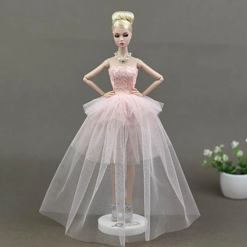 Doll Clothes For Barbie Princess Wedding Dress Noble Party Gown