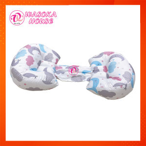 Gối bầu cánh tiên cao cấp giúp nâng đỡ bụng bầu giảm đau lưng vải cotton satn hàn quốc mềm mát