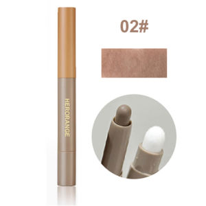 Double-Head Contour Pen Waterproof 2 In 1 Highlighter And Contour Stick Brightening Face Contour