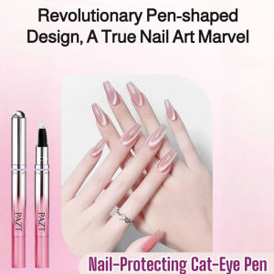 Cat Eye Nail Art Pen Portable Magnetic Gel Polish Tool Pocket-Sized Nail Design Kit Quick Dry Cat Eye Effect At-Home Salon Manicure Set With Magnetic Stick
