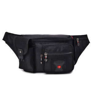 Swiss Multi-function Oxford Waist Bag Men Black Casual Funny Pack Male Multi-pocket Women Money Pouch Belly Bag For Cellphones2026