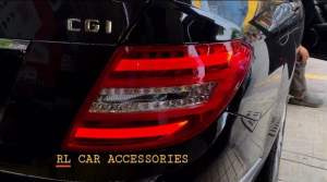 Mercedes Benz w204 c class rear led tail lamp light sequential signal 2007 2008 2009 2010 2011 taillight taillamp bodykit body kit