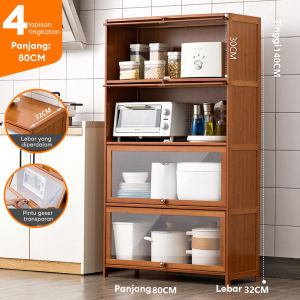 Lemari Dapur Dengan Pintu Lemari Kabinet Dapur Lemari Penyimpanan Kabinet lemari kabinet bambu