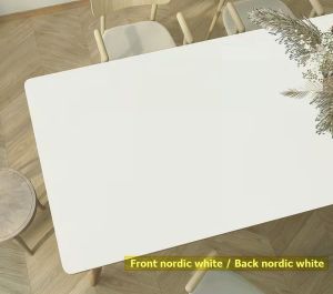 Double-sided two-color PU Leather Tablecloth table mat Desk Mat Oil-Proof Waterproof Anti-Scald And Scratch-Proof