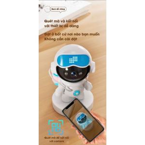 Camera Robot Baby WiFi iCam Mini 1080P – Đàm Thoại 2 Chiều Xoay 360 Theo Dõi Bé Dễ Thương Cho Trẻ Em