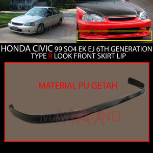 HONDA CIVIC 1999-2000 SO4 EJ EK EK9 6th Generation TYPE R LOOK FRONT SKIRT LIP MATERIAL PU GETAH