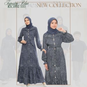 BAJU GAMIS PESTA KONDANGAN KAGUMI 333 TAPESTRY BLUE ETHICA ROYAL 50 TAPESTRY BLUE