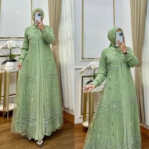 BEST SELLER - AMELDA DRESS CERUTY TERBARU 2024 DRESS KONDANGAN WANITA MUSLIM GAUN BRIDESMAID GAMIS TERBARU LEBARAN UKURAN ALL SIZE FIT TO XL