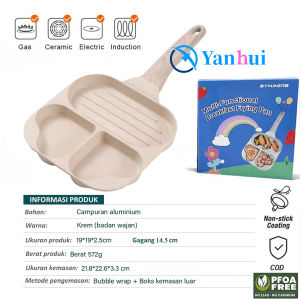Panci Teflon 3 In 1 Panci Teflon Anti Lengket/ Wajan Telur Anti Lengket Penggorengan