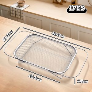 barbecue tongs Stainless steel shallow food tray BBQ oil strainer Kitchenware Can drain oil and water