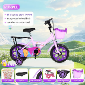 12 /16 Inch Bicycles kids 4 wheels Road bikes kids princess pink bike girls自行車
