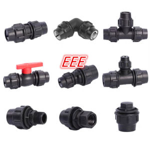 PE Fittings PE Compression Fittings for PE and PVC Pipes (1/2" 3/4" 1")
