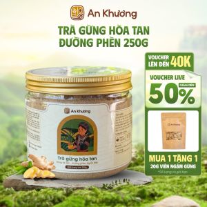 Trà Gừng Hòa Tan Đường Phèn An Khương - Gừng Kỳ Sơn 250g