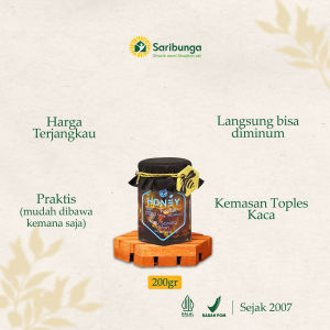 Honey Comb Raw Saribunga - madu sarang honeycomb MURNI Raw - Honey Raw - Madu Hutan Riau