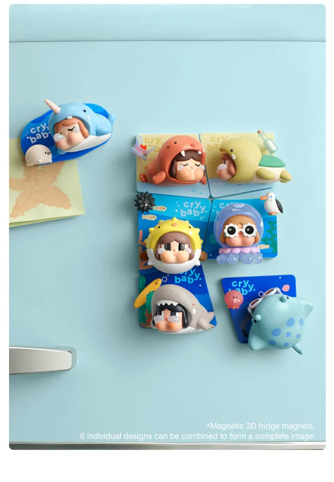 POP MART CRYBABY Cry Me an Ocean Series Fridge Magnet Blind Box