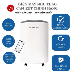 Máy hút ẩm GLUCKLICH 30L/ngày GLD30PRO - phiên bản 2025 có app điều khiển ion âm khử khuẩn