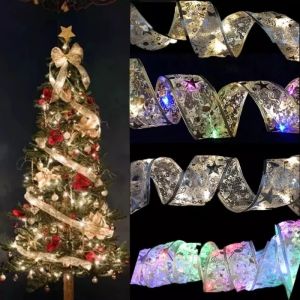 4M Fairy String Lights Waterproof 40 LED Copper Wire Ribbon Bow Lights for Home Party Wedding Birthday Christmas Tree Decoration