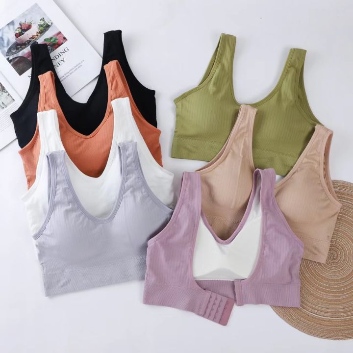angels Ladies Plus Size Back Wrap Nude Sports Vest Bra Lazada PH