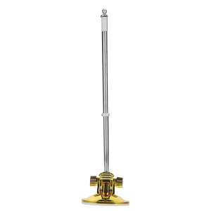 45cm Suction Cup Flagpole Holder Mobil Stainless Steel Universal Tiang Bendera Mobil Kualitas Tinggi Dengan Powerful Sucker Dapat Ditempel Di Kap Mesin Depan / Belakang Bagasi Mobil