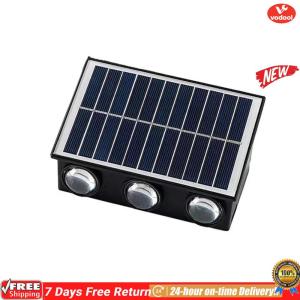 [VOF] LED Outdoor Spot Light Rust Proof Solar Powered Fence Lights Wear Resist Ambient Spotlights for Decorating Garden Fences