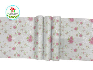 BHW Wallpaper FLOWER Design Quality Self Adhesive Waterproof PVC Wall Sticker Decor Decoration Paper Design For Closet Cabinet Door Table Furniture Home Office Living Room Kitchen Bedroom Toilet Bathroom Restaurant Background B3