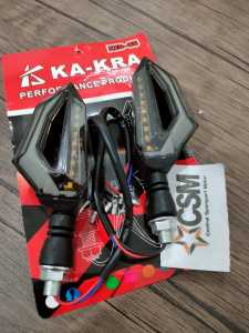 LAMPU SEN LED MOGE MV AGUSTA MERK KA-KRA | Lampu Sen Led 2 Warna V2500 Senja Biru Sen Kuning ZXD 05