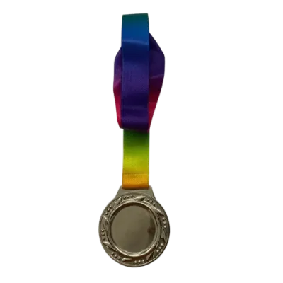 Hanging Medal Metal With Colourfull Ribbon AUS-CHG759 Pingat Gold Silver -Sports Express