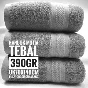 Promo HANDUK MANDI DEWASA MUTIA JUMBO BESAR UK 70X140CM TEBAL 390GR HANDUK