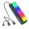 Tản Nhiệt SSD M2 Led RGB Coolmoon - Hỗ Trợ Đồng Bộ Hub Coolmoon và Mainboard. 