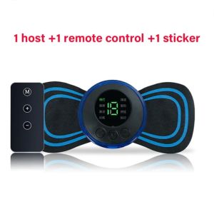 DIDI EMS Neck Massager 8 Mode Cervical Massage Patch with Remote Control Back Muscle Pain Relief Patch USB Charging Stimulator Massageador Mat